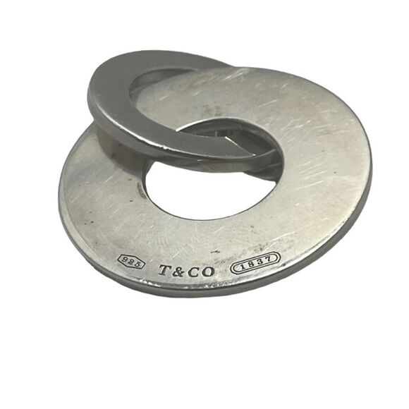 💛 925 Tiffany & Co 1837 Interlocking Circles Pendant - Picture 2 of 3